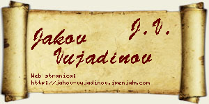 Jakov Vujadinov vizit kartica